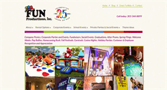 Desktop Screenshot of funproductions.com